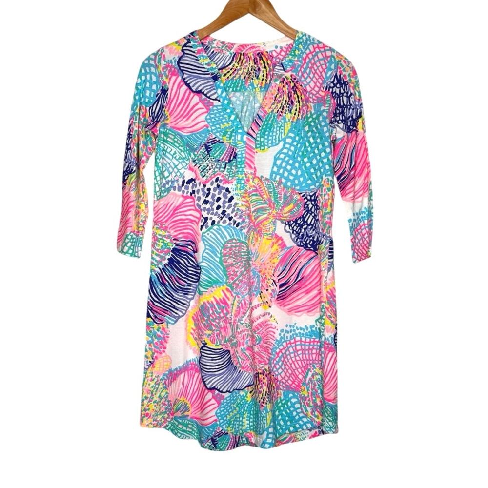 NWT Lilly Pulitzer ROAR OF THE SEAS ALI DRESS Size XXS - Picture 2 of 7